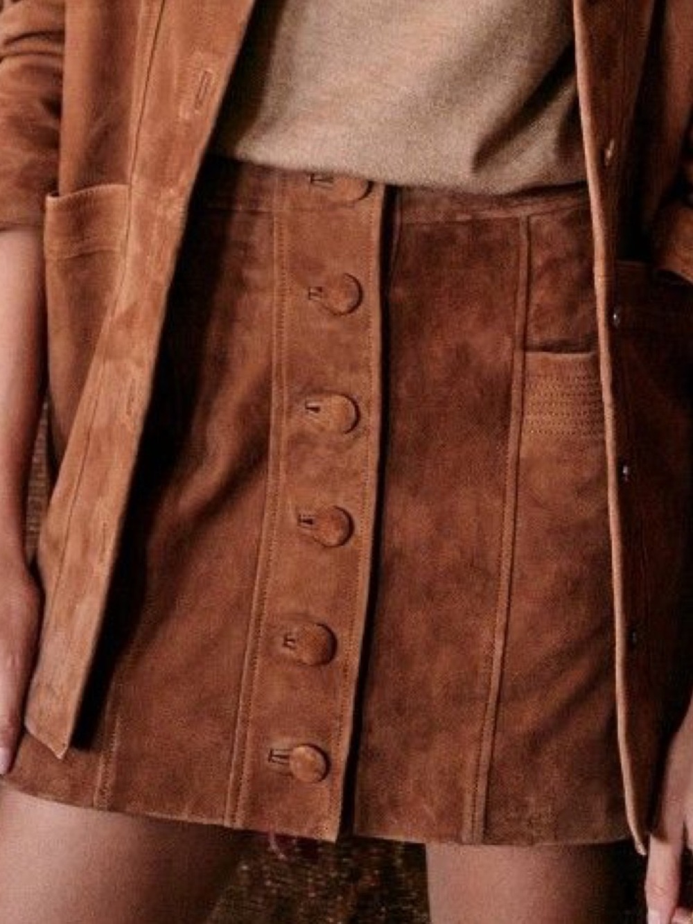 Jupe Alison Camel - Picture 2 of 4